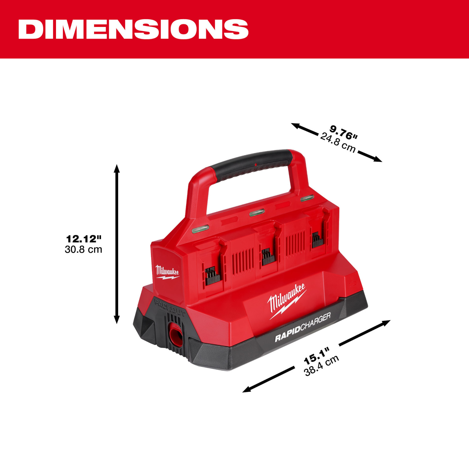 Milwaukee M18™ PACKOUT™ Six Bay Rapid Charger - Image 6