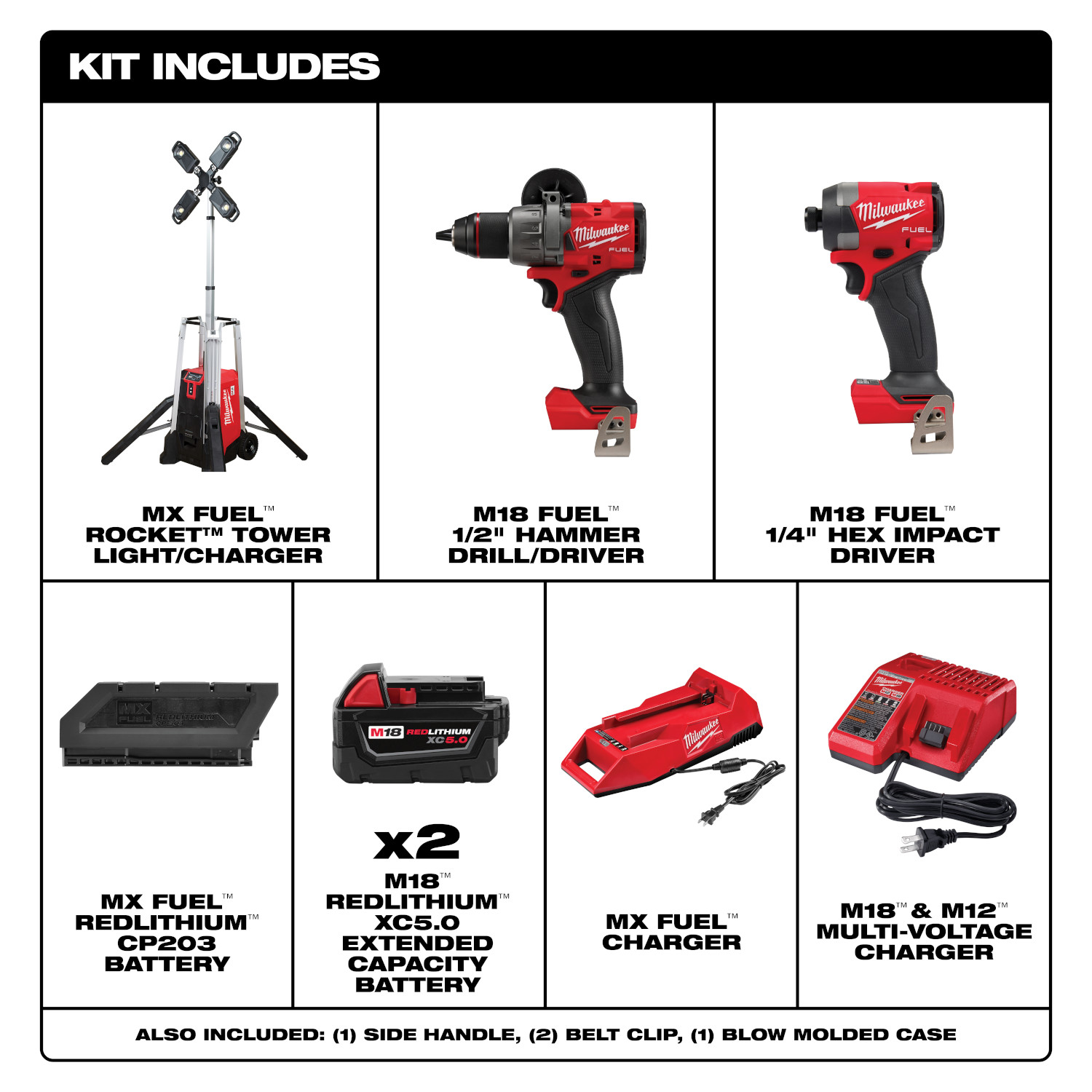 Milwaukee MX FUEL ROCKET Tower Light/Charger - Image 10